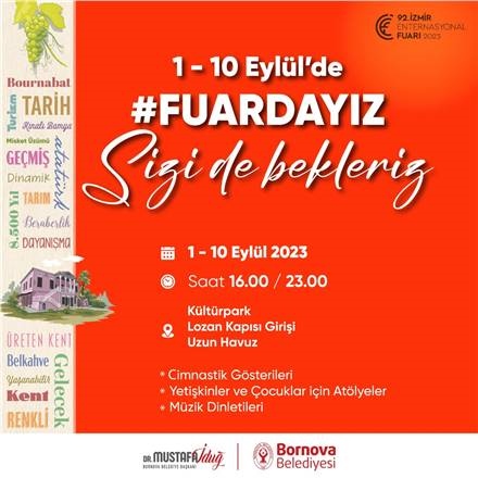 Bornova Belediyesi İzmir Enternasyonal Fuarı’nda